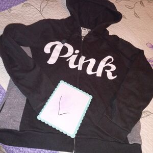 Vintage Y2K VS Victoria Secret Hoodie Jacket Zip Up L